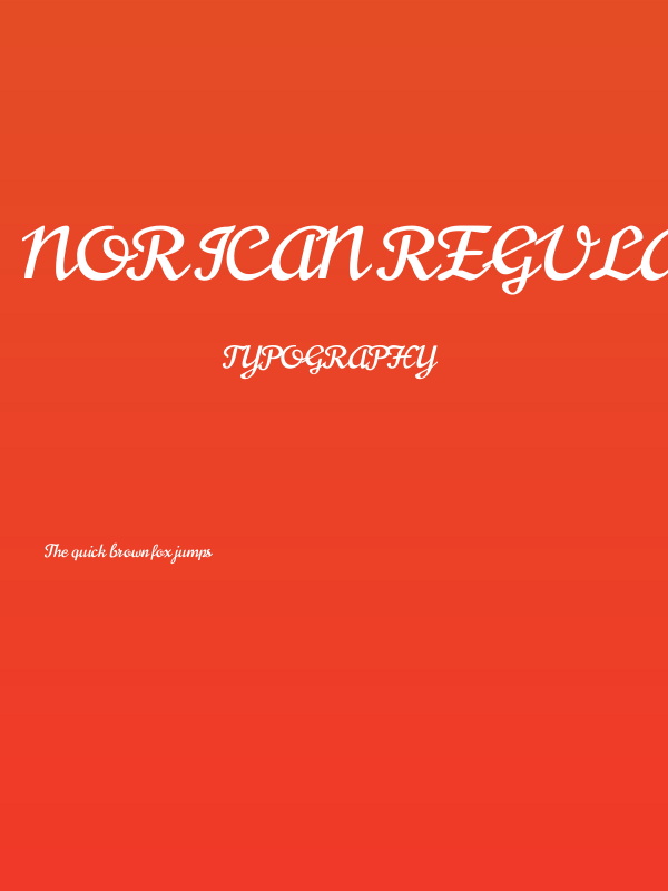 Norican Regular Poster