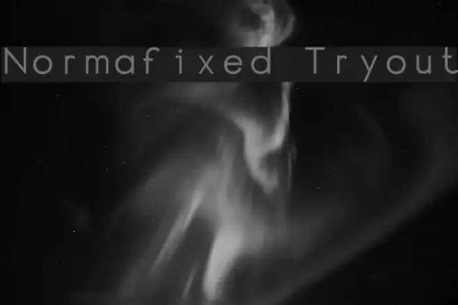 Normafixed Tryout Fonte examples