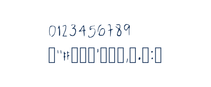 Normal Handwriting Regular Other Characters