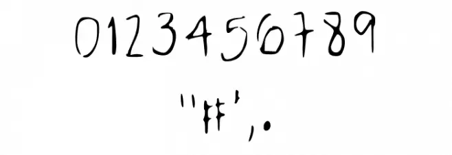 Normal Handwriting Regular Polices AUTRES CHARS