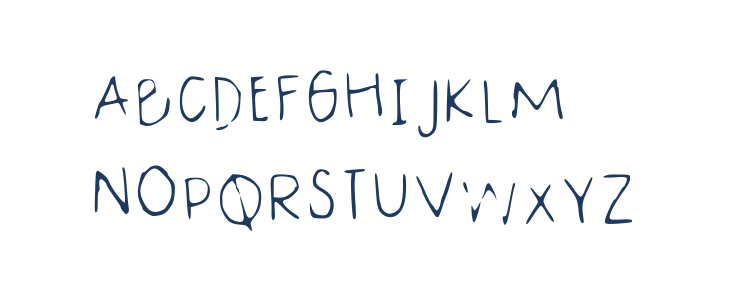 Normal Handwriting Regular Uppercase