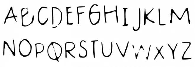 Normal Handwriting Regular Polices MAJUSCULES