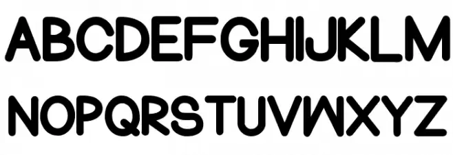 Normal Sometimes Regular Font LOWERCASE