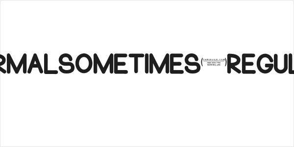 NormalSometimes-Regular Logo