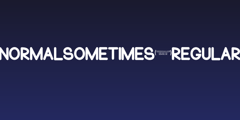 NormalSometimes-Regular Social Header
