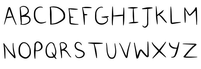 Normalcomicfont Regular Font UPPERCASE