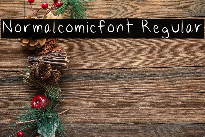 Normalcomicfont Regular Example 1