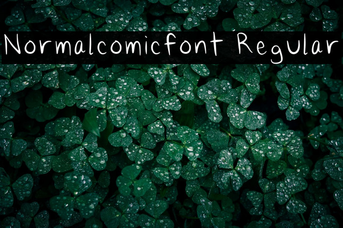 Normalcomicfont Regular Example 3