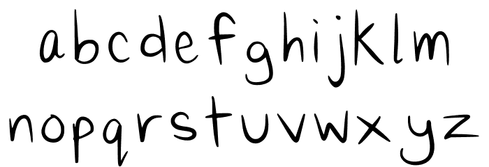 Normalcomicfont Regular Font LOWERCASE