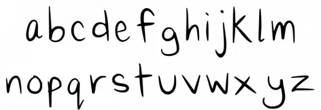 Normalcomicfont Regular Font LOWERCASE