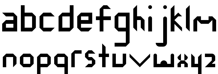 Normald Regular Font LOWERCASE