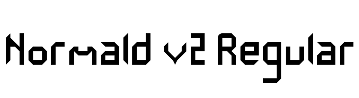 Normald v2 Regular  font caratteri gratis