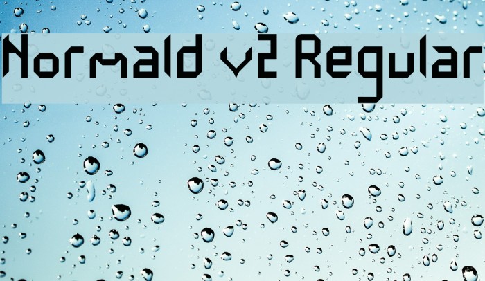Normald v2 Regular Font examples