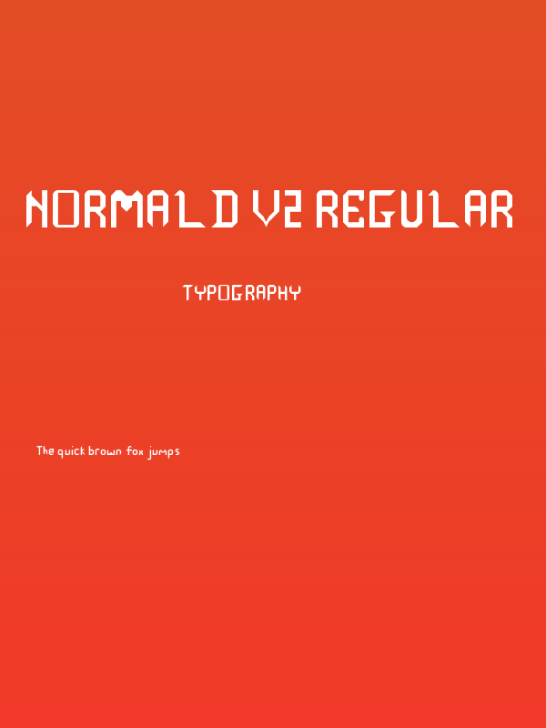 Normald v2 Regular Poster