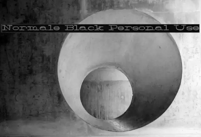 Normale Black Personal Use Fonte examples