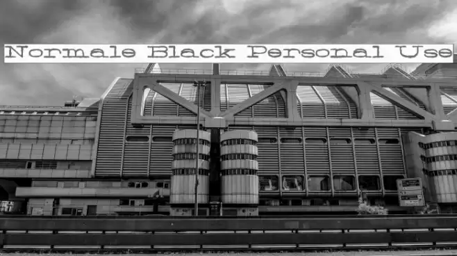 Normale Black Personal Use Fonte examples
