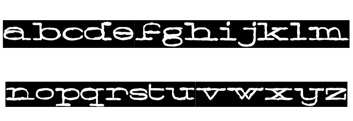 Normale Black Personal Use Font LOWERCASE