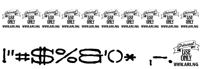 Normale Personal Use Font OTHER CHARS