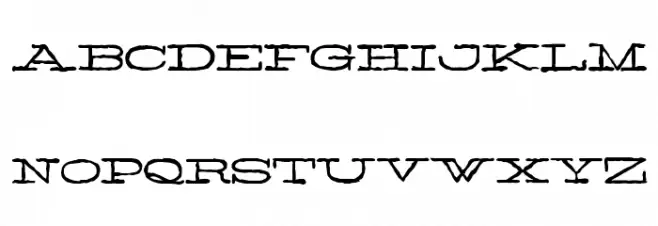 Normale Personal Use Schriftart Groß