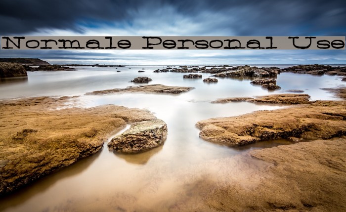 Normale Personal Use Font examples