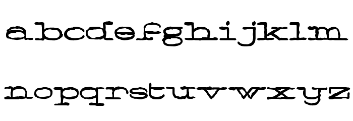 Normale Personal Use Font LOWERCASE