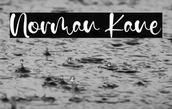 Norman Kane Font examples