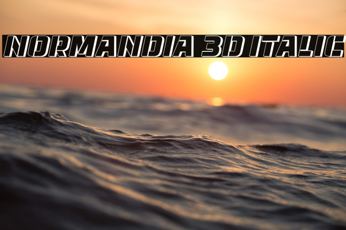 Normandia 3D Italic Example 2