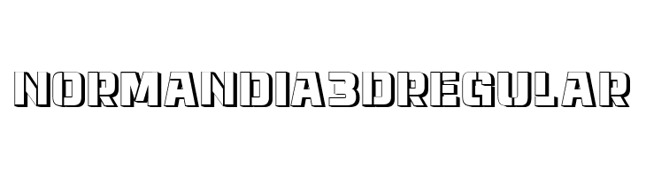 Normandia 3D Regular  لخطوط تنزيل