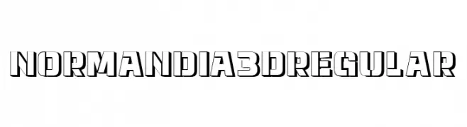 Normandia 3D Regular  नि: शुल्क फ़ॉन्ट्स डाउनलोड