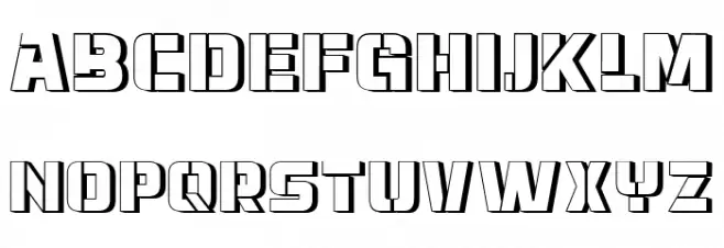 Normandia 3D Regular Font Litere mari