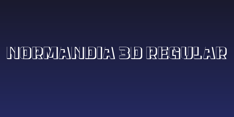 Normandia 3D Regular Social Header