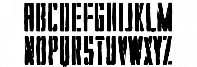 Normandy Squad Schriftart Kleinbuchstaben