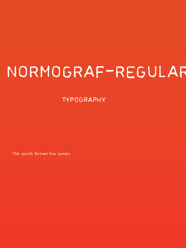 Normograf-Regular Poster
