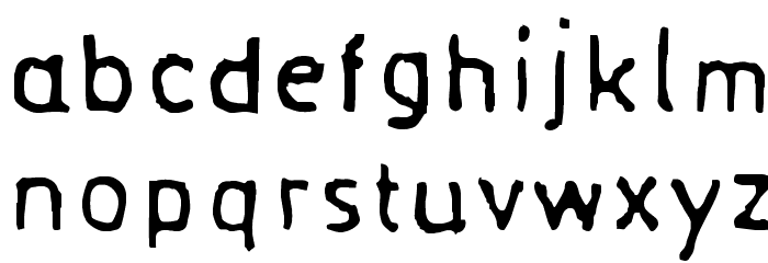 Normograf-Regular Font LOWERCASE