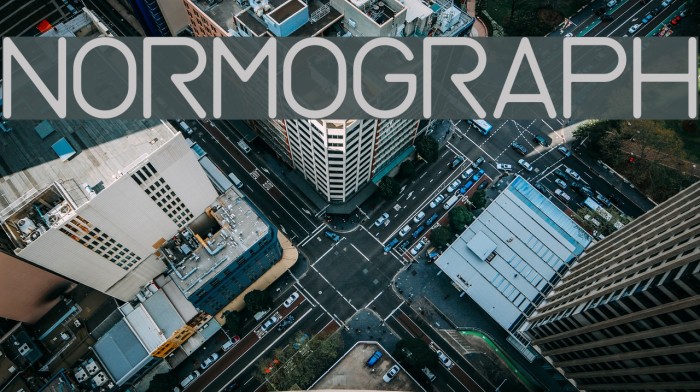 Normograph Font examples