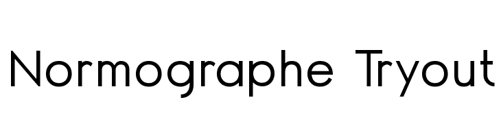 Normographe Tryout Font