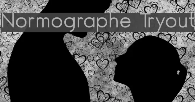 Normographe Tryout Font examples