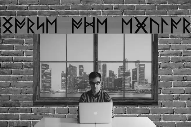 Norse Code Regular Font examples