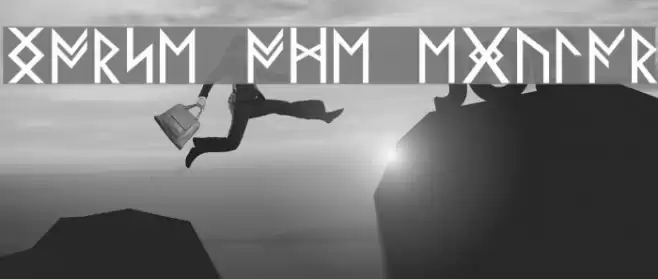 Norse Code Regular Font examples