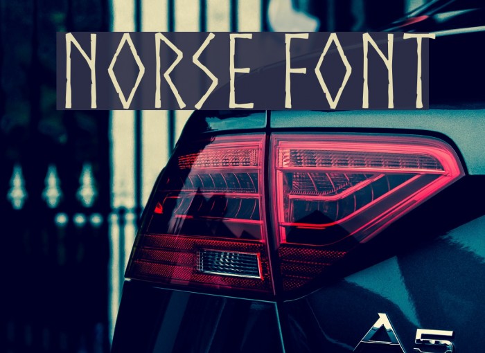 Norse Font examples
