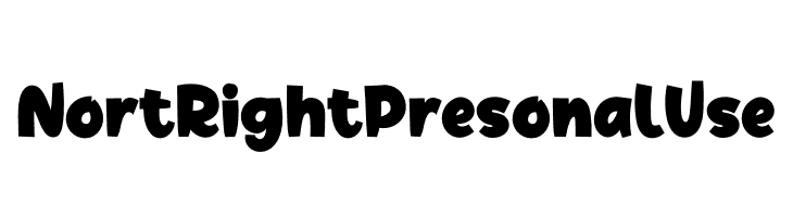 Nort Right Presonal Use  Frei Schriftart Herunterladen
