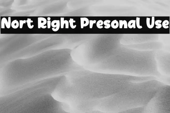 Nort Right Presonal Use Example 1