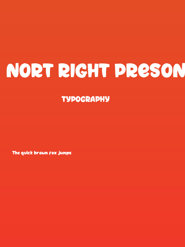 Nort Right Presonal Use Poster