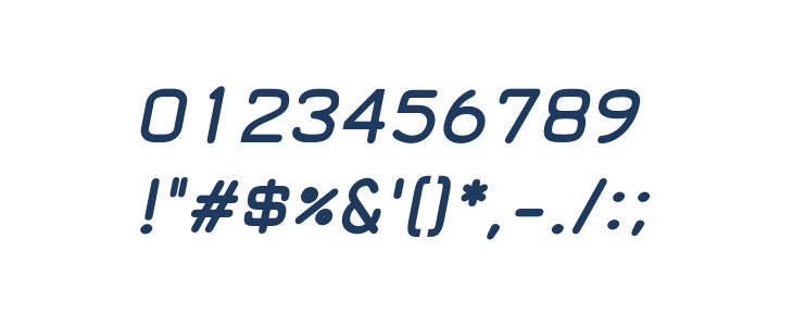 Nortar-BoldItalic Other Characters