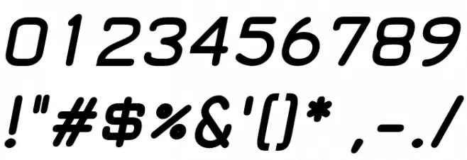 Nortar-BoldItalic Font OTHER CHARS