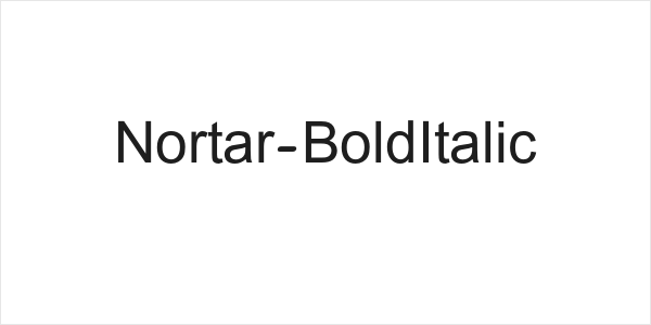Nortar-BoldItalic Logo