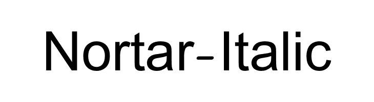 Nortar-Italic  Fuentes Gratis Descargar