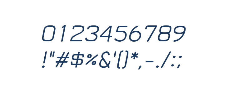 Nortar-Italic Other Characters