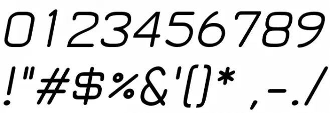 Nortar-Italic Font OTHER CHARS