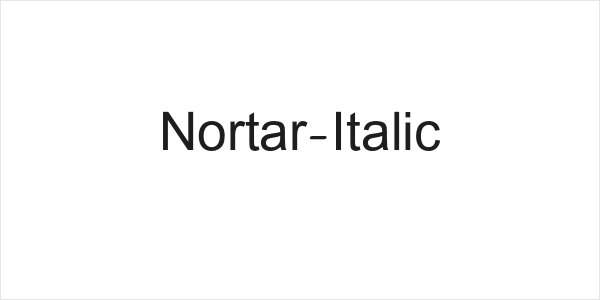 Nortar-Italic Logo